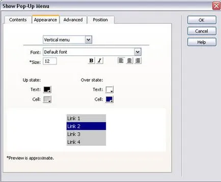 Simplu meniul drop-down - dreamweaver