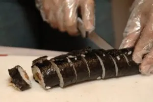 Рецепта Roll със сьомга и краставица