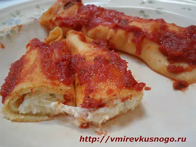 Recept manikotti ricottával és mozzarellával