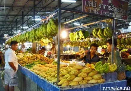 Kata Beach Market - gyümölcs, mangó, ananász, gyümölcs piac, egy útmutató a Phuket