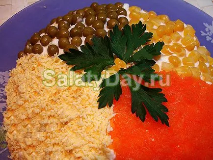 Saláta Kaleidoszkóp - mindig egy ünnep az asztalra recept fotókkal és videó
