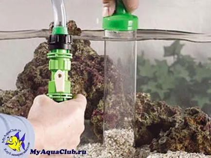 Сифон за почистване на аквариум