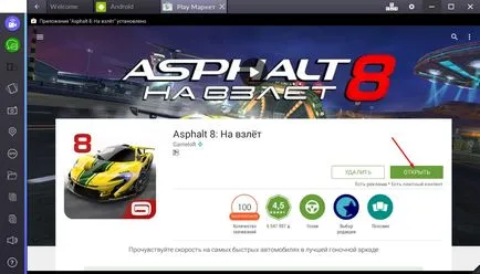 Descarca «asfalt 8 să decoleze“ de pe un computer