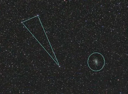 Constellation háromszög M33 spirálgalaxis