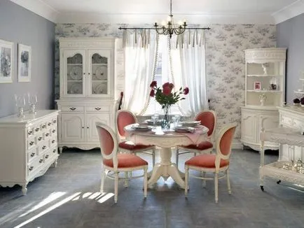 Provence stílus a nappali - a legjobb képek belső