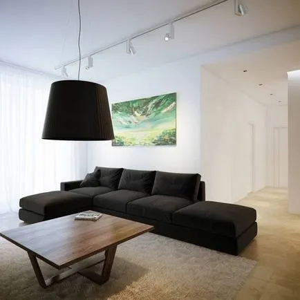 High-tech stílusban a nappaliban fotó
