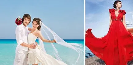 Nunta în roșu imagine vele stilul unei tinere, idei de design si accesorii
