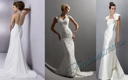 Esküvői ruhák „sellő” stílus vagy „hal” - fénykép, női magazin