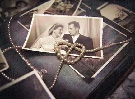 Nunta în design stil retro, în stil vintage pe o fotografie