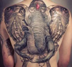 Tatuaj Elephant valoare fotografie