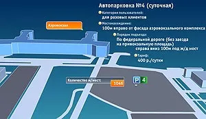 sistem de parcare de la aeroportul Domodedovo