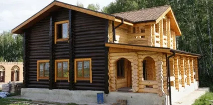 Забарвлення дерев'яного будинку (глибоко проникають деревину) Забарвлення дерев'яного будинку