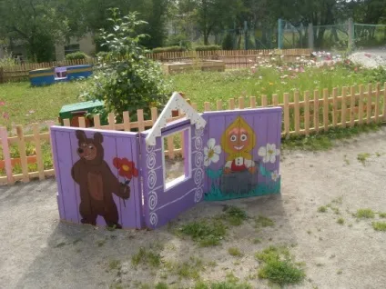 Оформлення ділянки в 1-молодшій групі своїми руками (непридатний матеріал, фантазія і час) (школи) Оформлення ділянки в 1-молодшій групі своїми руками (непридатний матеріал, фантазія і час)