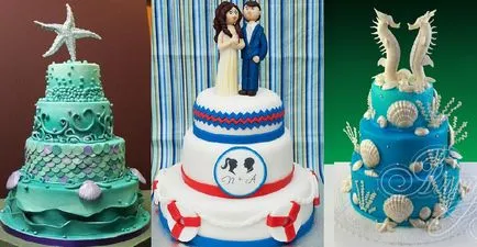 Торта в морски стил - снимка идеи, сватба от А до Я