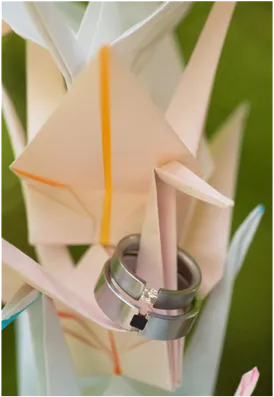 Díszíteni esküvői papír daru origami papír daruk