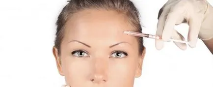 Botox injekciók a homlokon