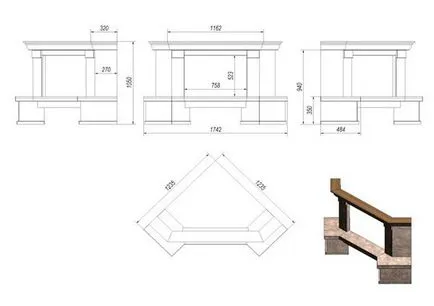 Corner камина си снимка ръце, рисунки, видео инструкция