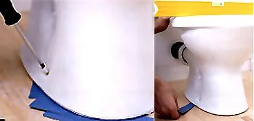 Telepítése vécécsésze kezét - videó
