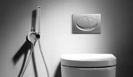 Telepítés egészségügyi zuhanyzó telepítés és csatlakozás a WC