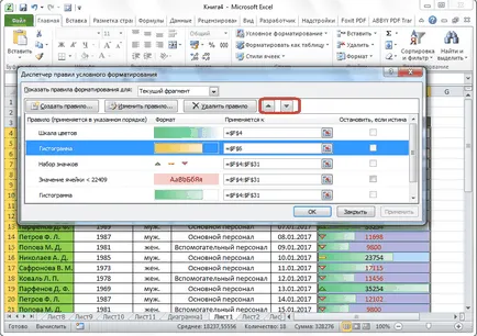 Formatarea condițională în Excel