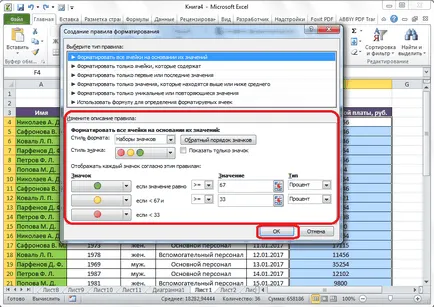 Formatarea condițională în Excel