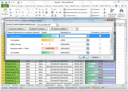 Formatarea condițională în Excel