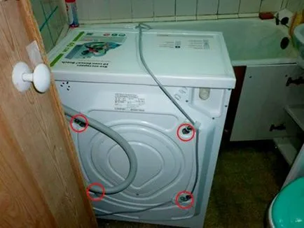 Telepítése a mosógép kapcsolatot, igazítás