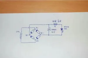 Kerékpár LED-es háttérvilágítással saját kezük