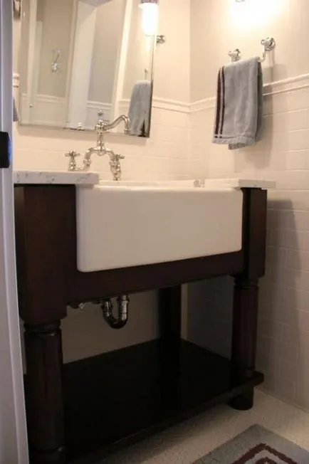 Înălțimea chiuvetei în podea standard de baie