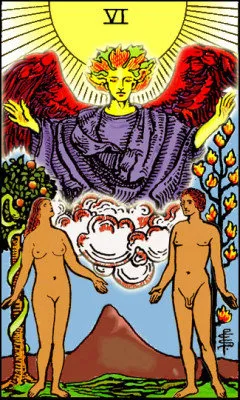 Szerelmesek Tarot - értékét a kártyát és annak értelmezése