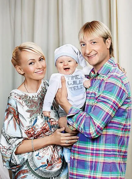 Yana Rudkovsky és Evgeni Plushenko meghívott hello! Keresztelő fia, hello! Oroszország
