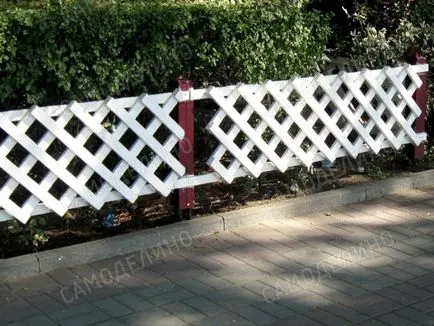 Garduri pentru paturi si paturi de flori, cu propriile lor mâini - o fotografie a gardului decorativ