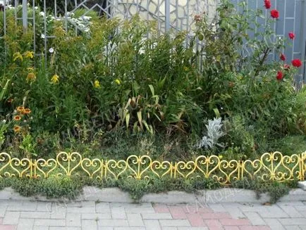 Garduri pentru paturi si paturi de flori, cu propriile lor mâini - o fotografie a gardului decorativ