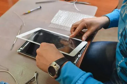 sticlă de înlocuire (touchscreen) pe iPad măr