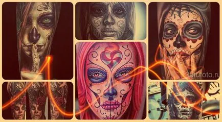 Jelentés Santa Muerte tetoválás történelem, tények, fotók