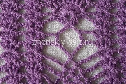 Ажурний шарфик гачком