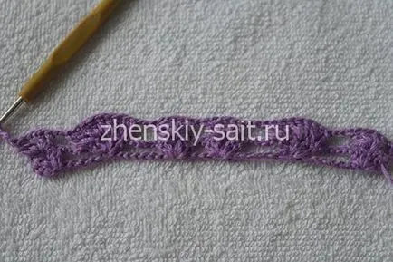 Ажурний шарфик гачком