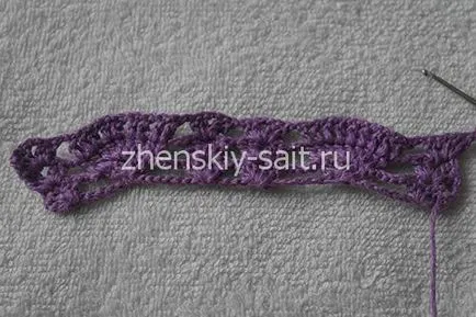 Ажурний шарфик гачком