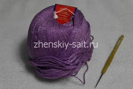 Ажурний шарфик гачком
