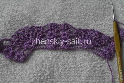 Ажурний шарфик гачком