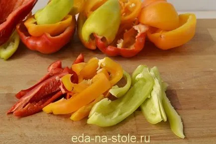 Paprika és fokhagyma olajban télen a legjobb recept, étel az asztalra