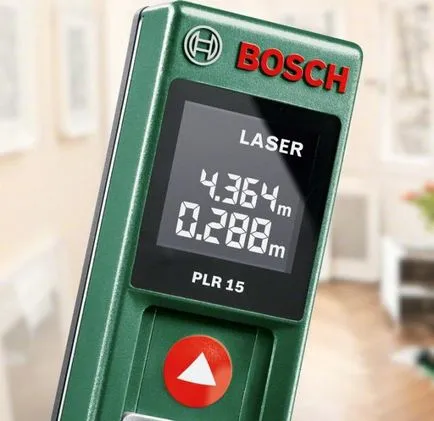 Bosch - egy lézeres távolságmérő PLR 15