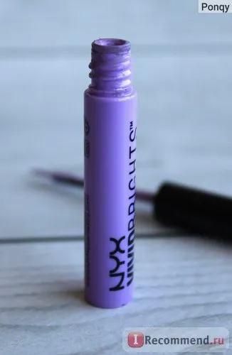 Кольорова рідка підводка для очей nyx professional makeup vivid brights eyeliner - «це гуаш або