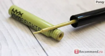 Кольорова рідка підводка для очей nyx professional makeup vivid brights eyeliner - «це гуаш або
