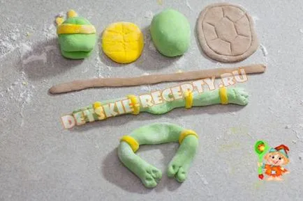 Copii Cake Ninja Turtles mastic - o clasă de master cu fotografii (reteta pas cu pas), rețete pentru copii,