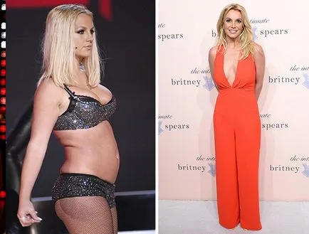 Diet Britni SPIRS fotó előtt és után, milyen vékony Britney Spears menü titkok