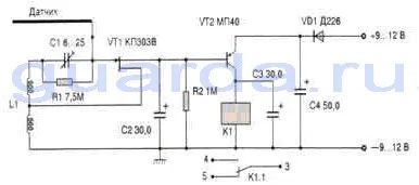 Capacitivă comutator cu trepte de rază de 50 cm