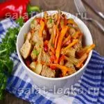 Фунчоза з куркою і овочами рецепт з фото