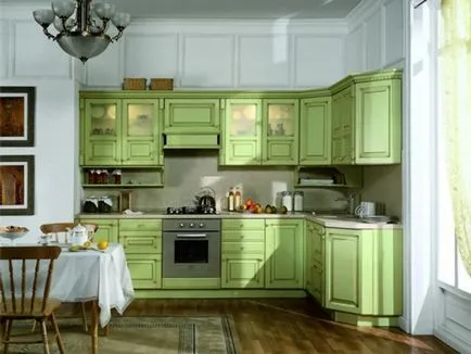 Pisztácia konyha (28 fotó) színeket, kötény, homlokzatok és háttérképek a belső