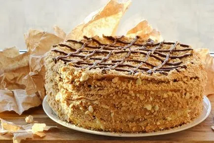 Főzés Napóleon torta a kezével